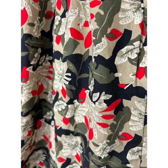 Sag Harbor Tropical Capri Pants NWT 2X Womens 100% Cotton Elastic Pull On - Picture 6 of 11